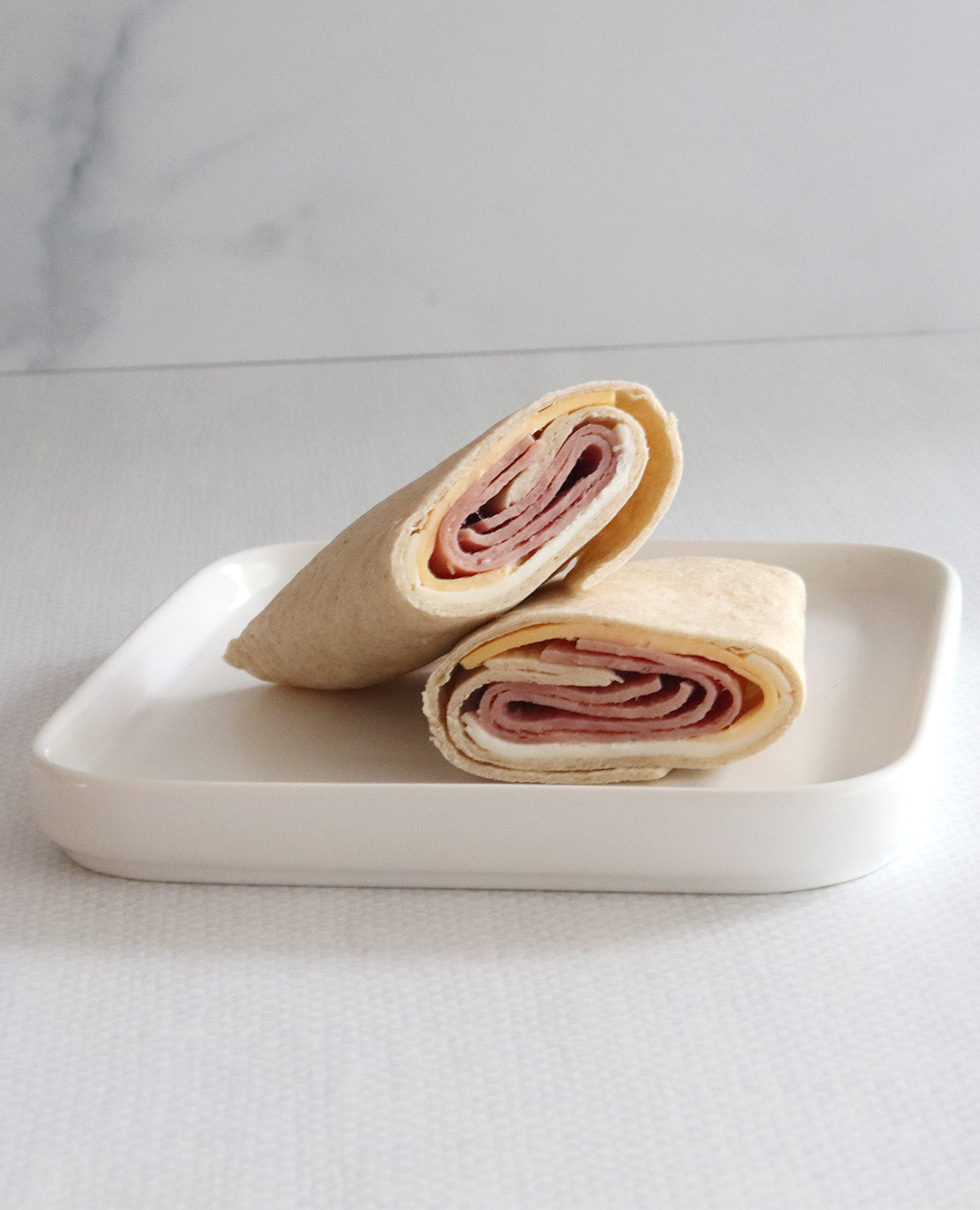 Turkey Ham & 2 Cheese Wrap, WG (IW) - Tastybrands #70006