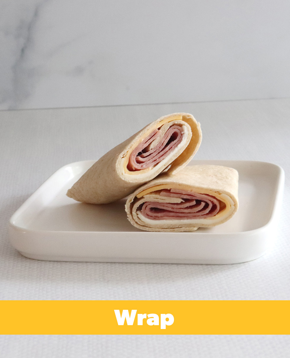 Turkey Ham & 2 Cheese Wrap, WG (IW)