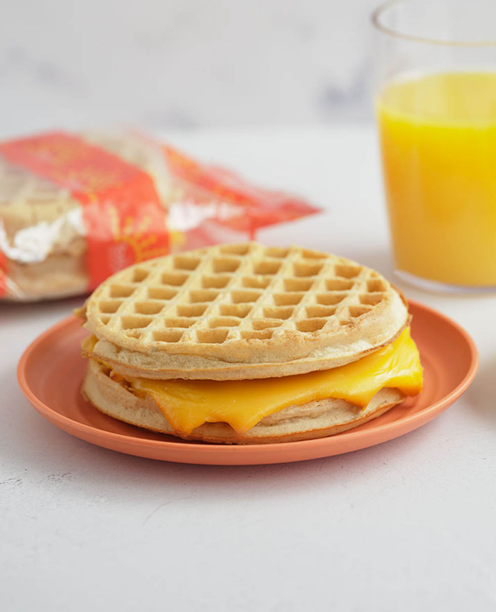 American Cheese on Waffle Sandwich, WG (IW)