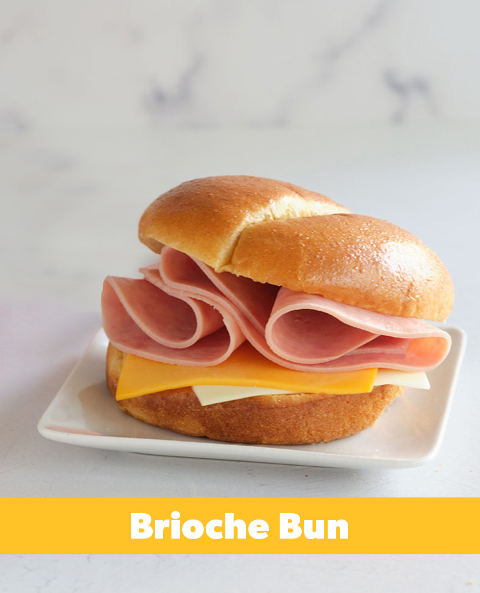 Turkey Ham & 2 Cheese Brioche, WG (Bulk)