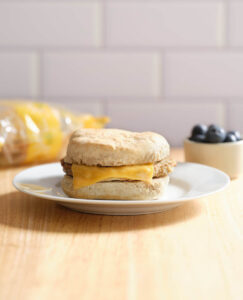 Chicken Sausage Patty & Cheese on a Honey Wheat Biscuit, WG (IW)