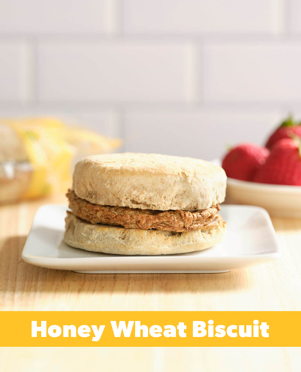 Chicken Sausage Patty on Honey Wheat Biscuit, WG (IW)