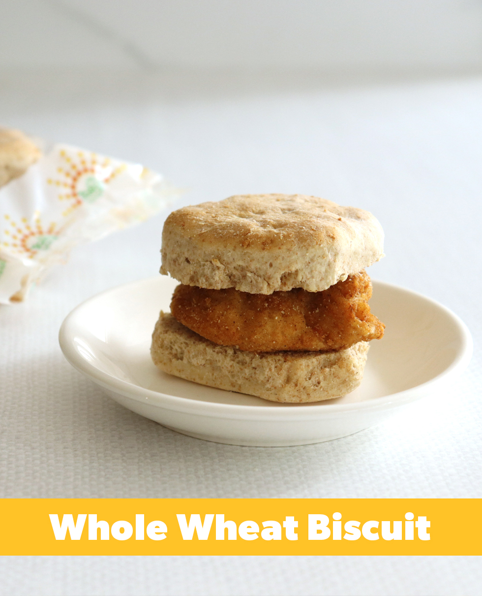 Breaded Solid-Muscle Chicken Fillet Biscuit Sandwich, WG (IW)
