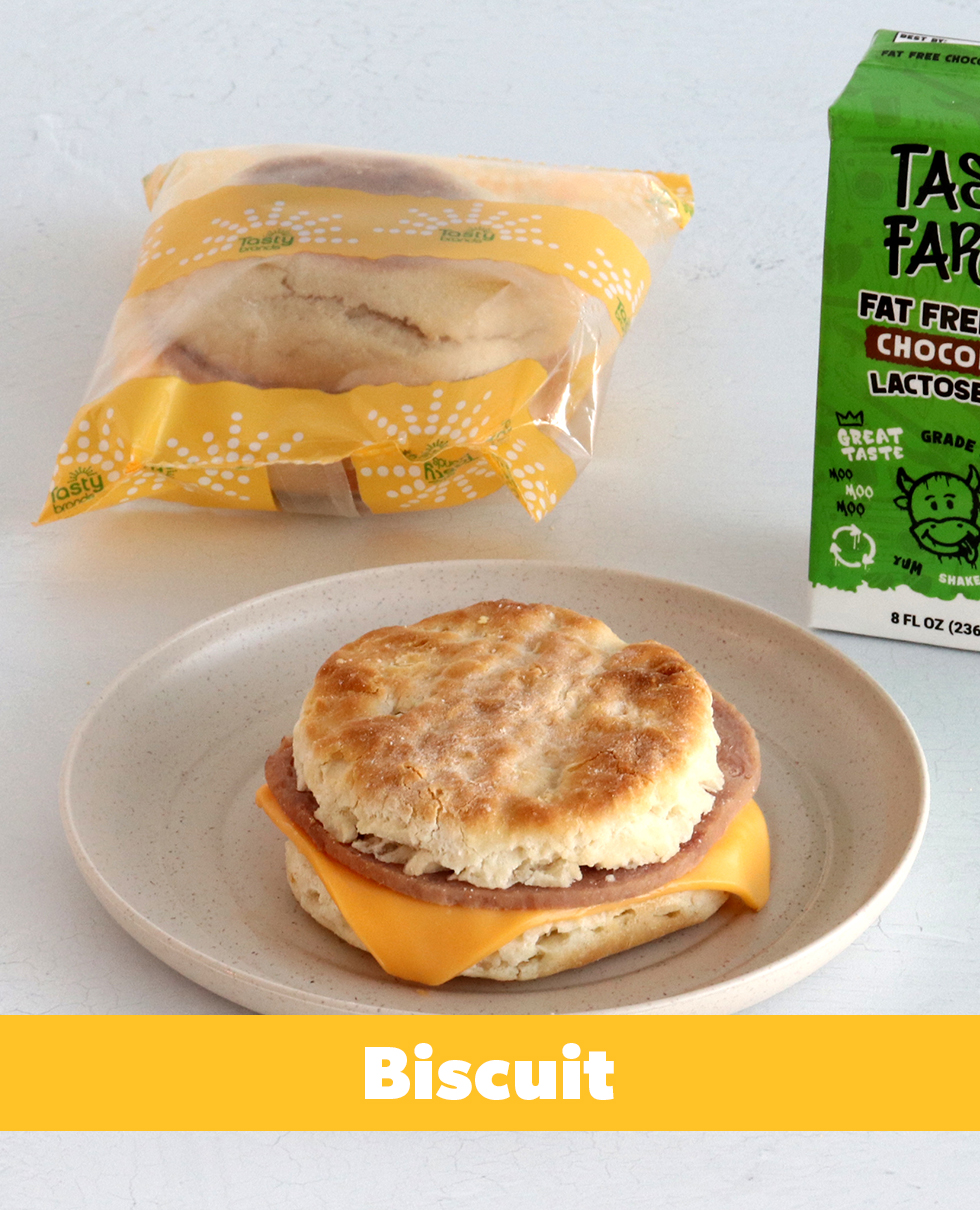 Turkey Ham & Cheese on a Honey Wheat Biscuit, WG (IW)