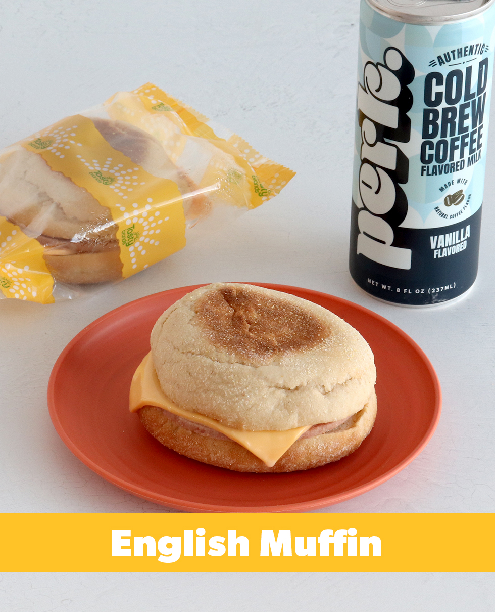Turkey Ham and Cheese on an English Muffin, WG (IW)