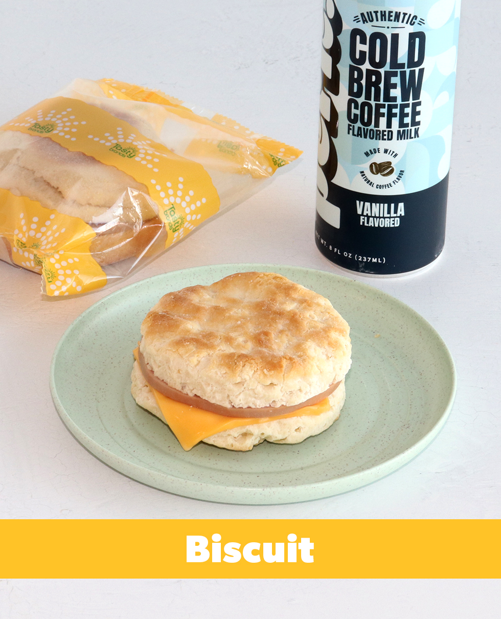 Turkey Canadian Bacon & Cheese on a Honey Wheat Biscuit, WG (IW)